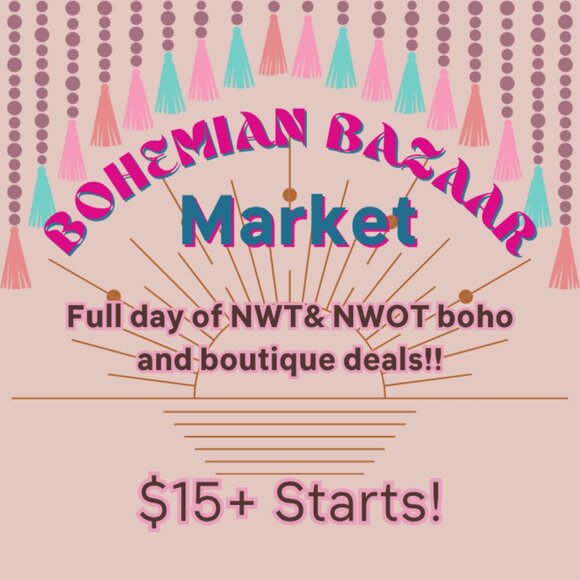 Other - BOHO Bazaar Market Train Show! Next One in December! NWT/NWOT Boho $15+ starts!
